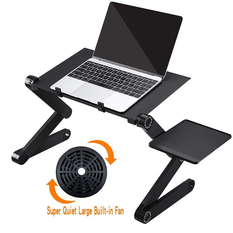 Portable Laptop Table Stand With Adjustable Folding Ergonomic Design.