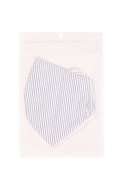 Cotton Stripe 3d Reusable Face Mask