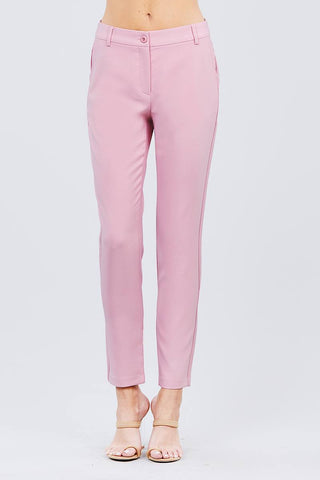 Seam Side Pocket Classic Long Pants