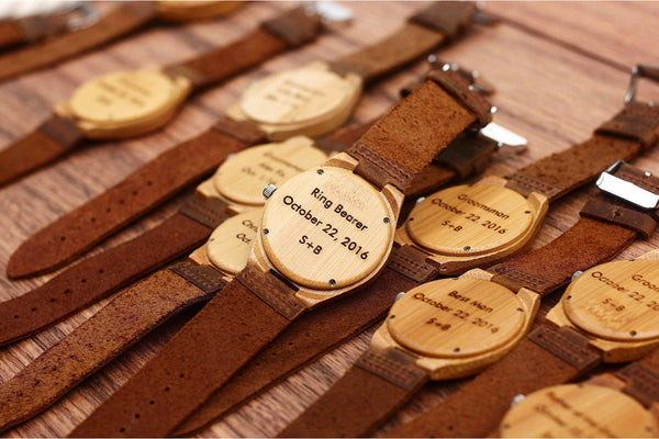 Hot Trending His-and-hers Wooden Watches Write Your words on The Watch Perfect Gift.