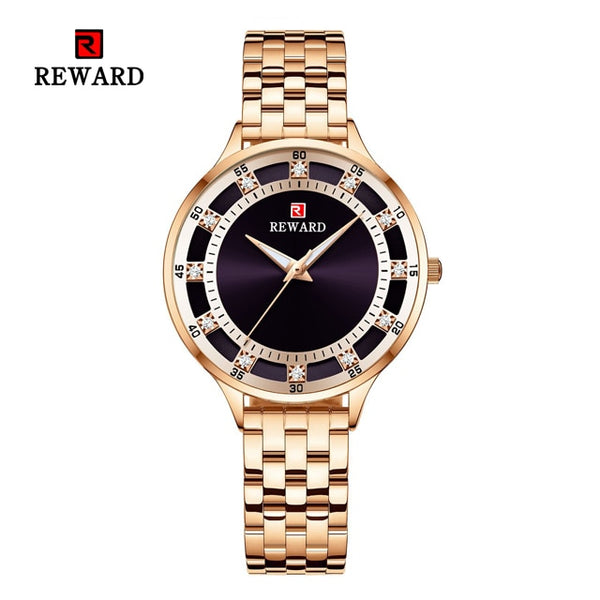 REWARD Women Fashion Luxury Quartz Waterproof Wristwatch