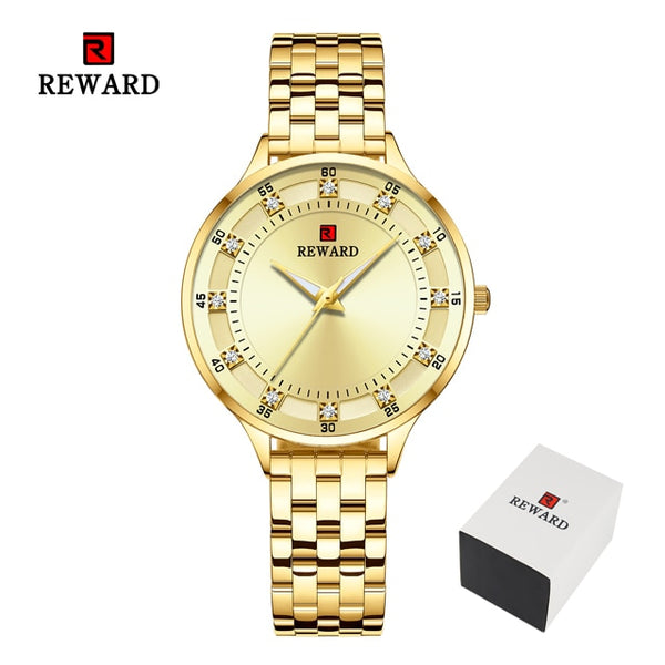 REWARD Women Fashion Luxury Quartz Waterproof Wristwatch