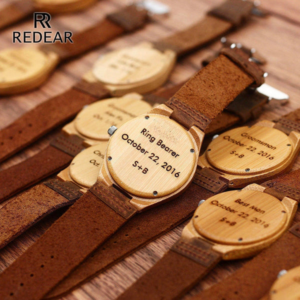 Hot Trending His-and-hers Wooden Watches Write Your words on The Watch Perfect Gift.